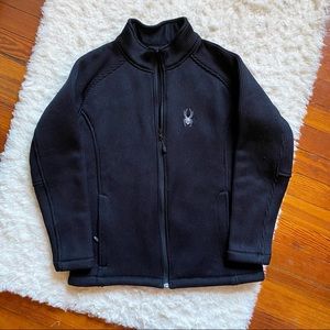 Spyder Black Knit Jacket Size Small